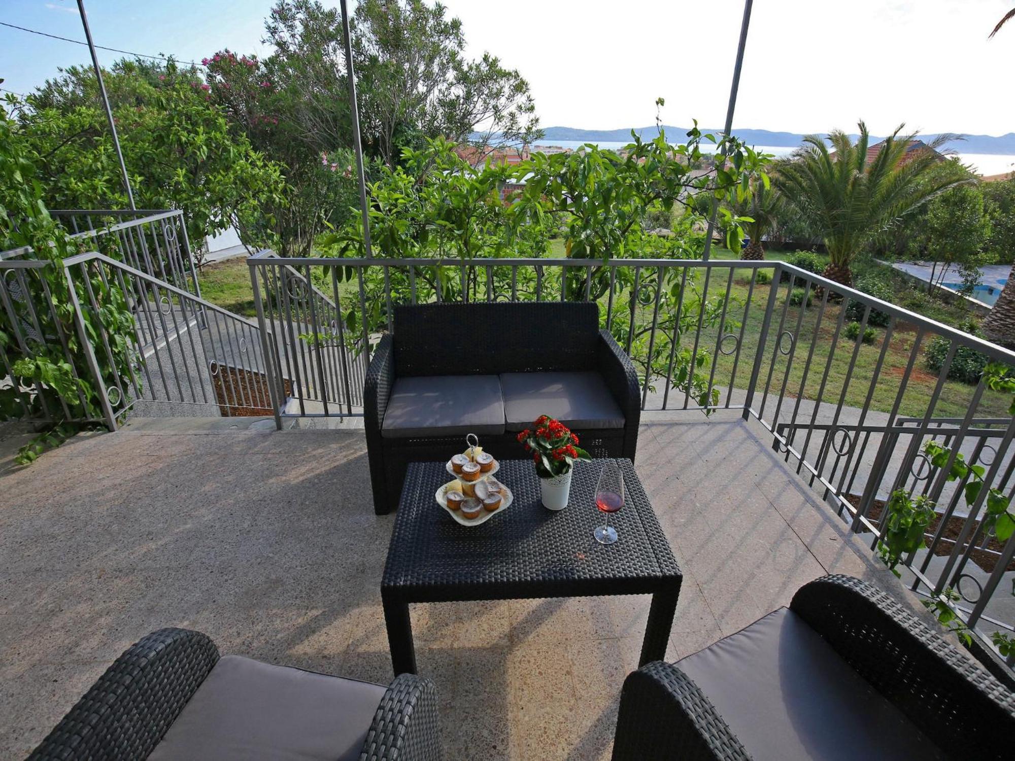 Scenic Holiday Home In Bibinje Near Sea Bagian luar foto