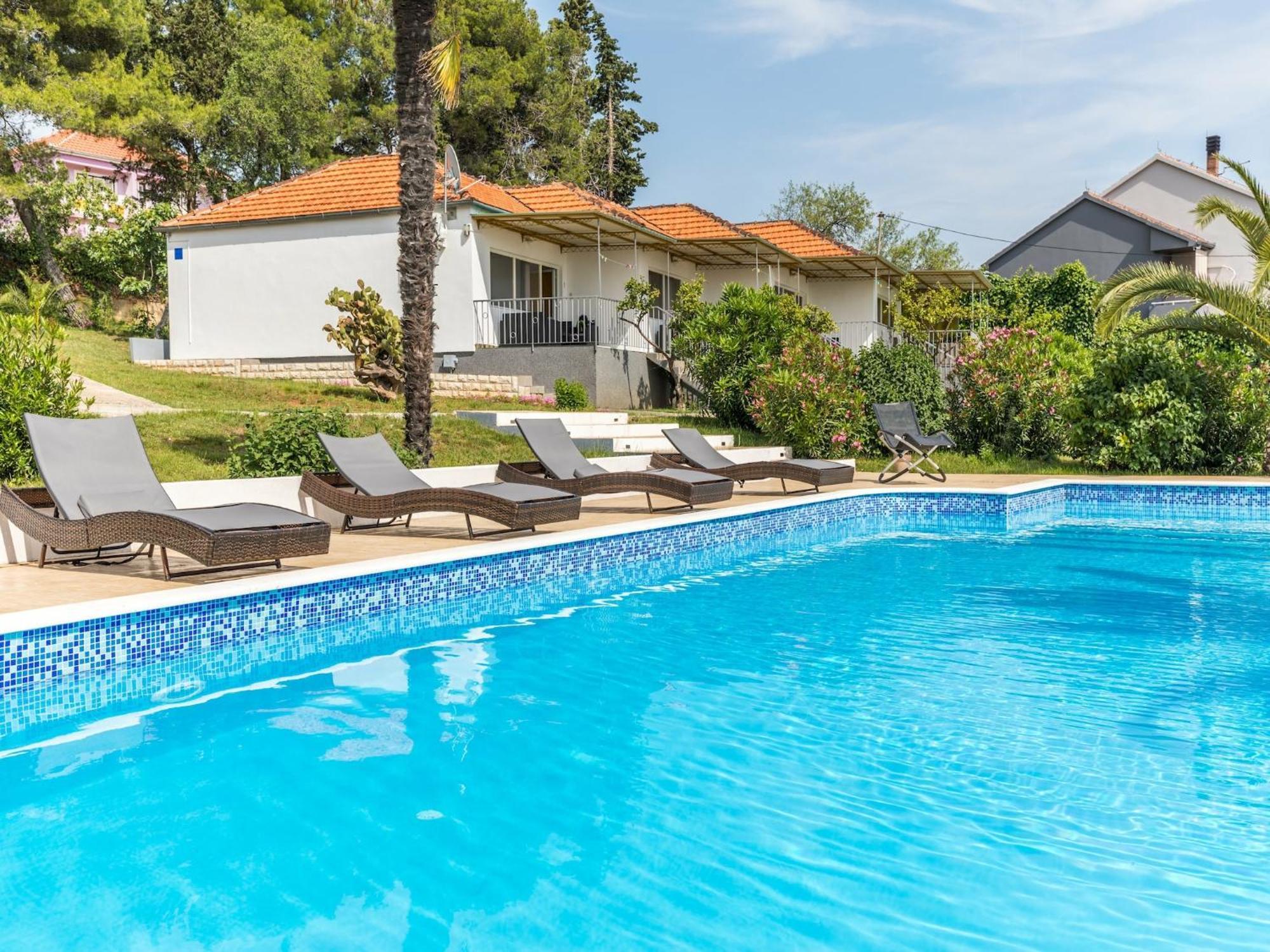 Scenic Holiday Home In Bibinje Near Sea Bagian luar foto